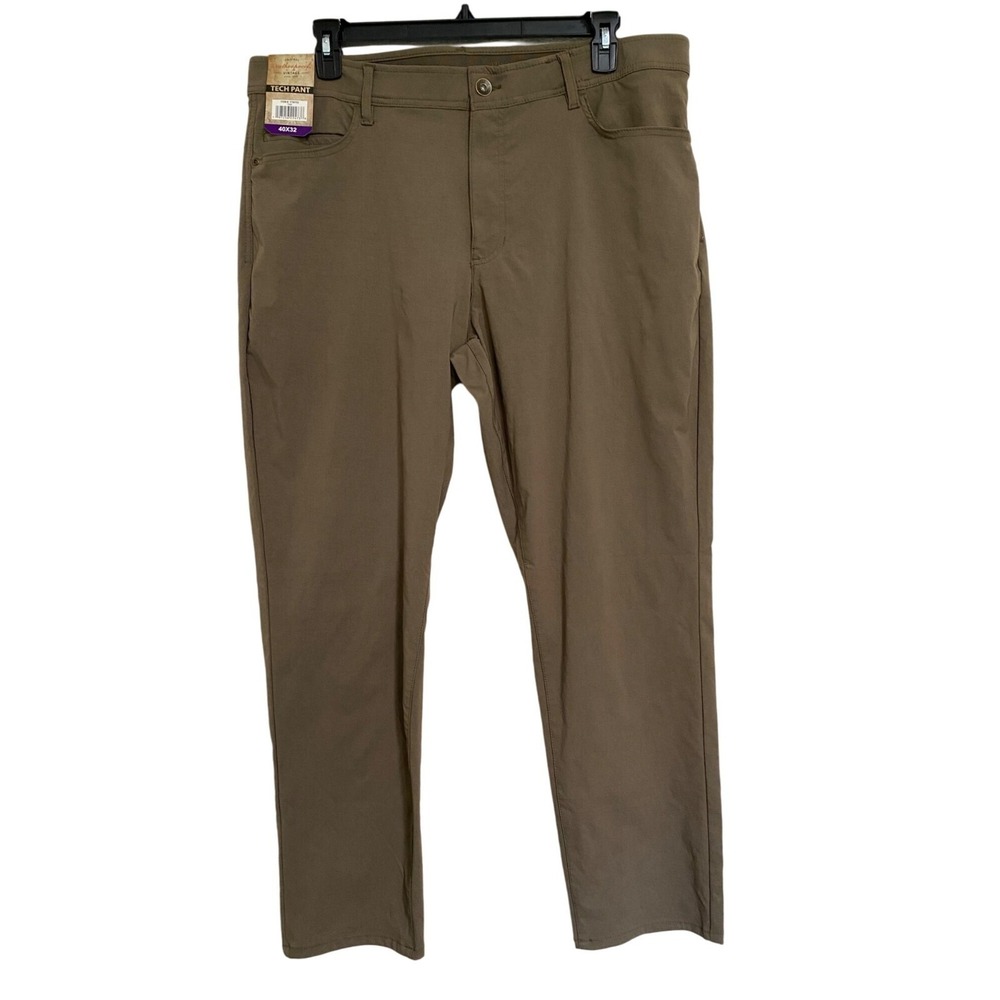 Weatherproof Vintage Men's Performance chino Pant Color Tan 40x32
